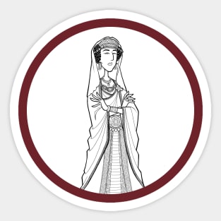 The Dead Queen Detectives - Empress Zenobia of the Palmyrene Empire Sticker